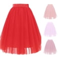 thumbnail image 1 of Elegant Layered Flowy Midi Skirt for Versatile Occasions with Comfortable Waistband Style Note, 1 of 3