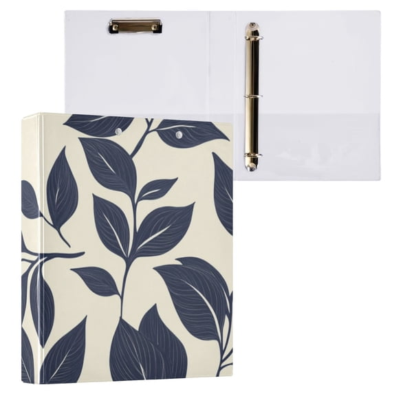 Elegant Leaves Round Ring Binder 3 Rings 1.5