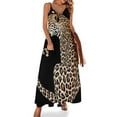 thumbnail image 1 of Elegant Leopard Sits Dark Background Sleeveless Dress Dresses Women Summer Women's Summer Clothing, 1 of 9