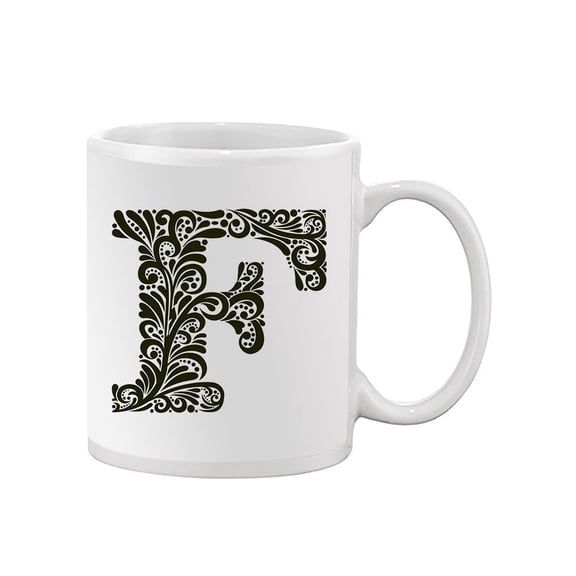 Elegant Letter F Design  Mug Unisex's -Image by Shutterstock