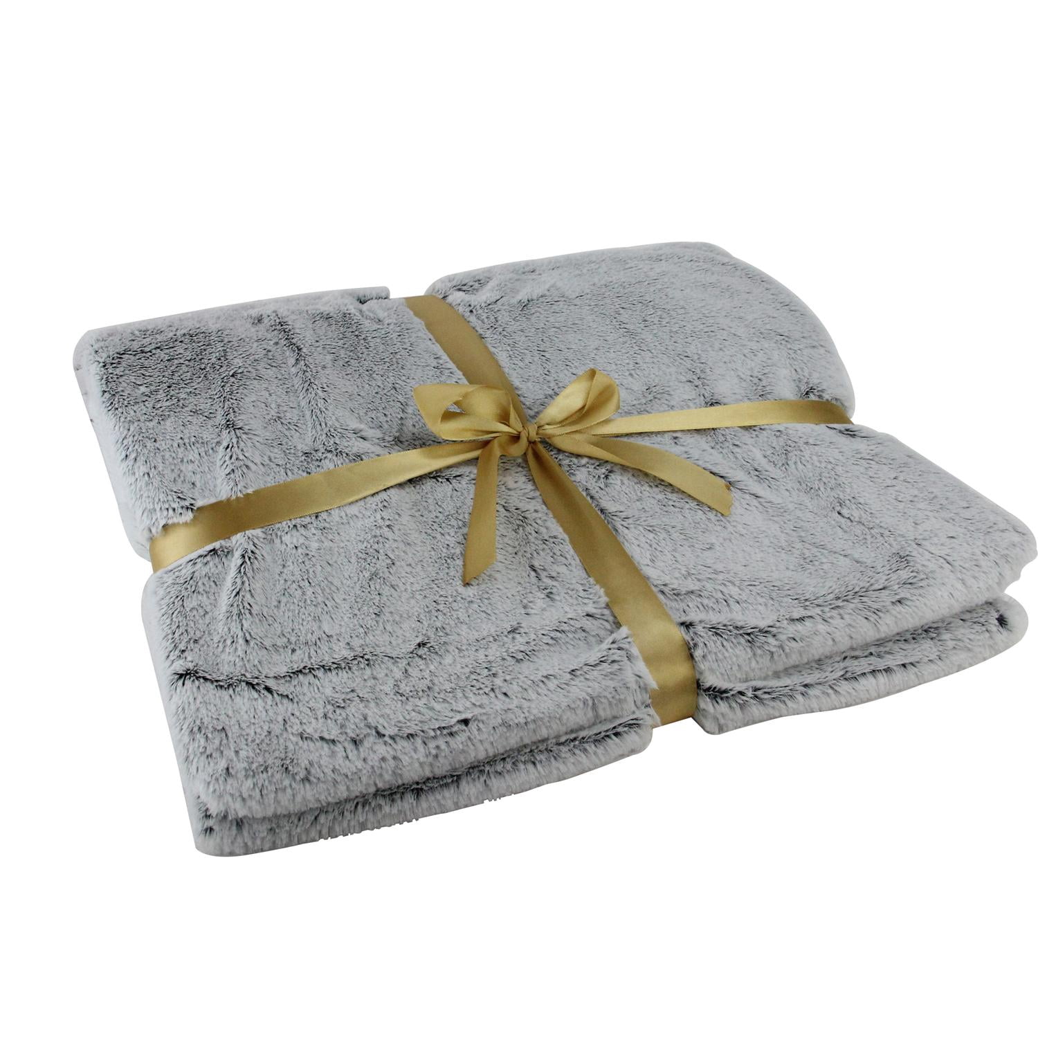 Elegant Light Gray Decorative Throw Blanket