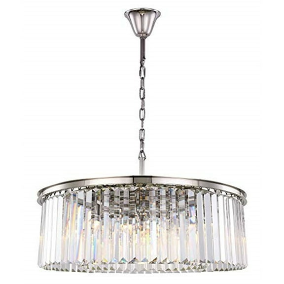Urban Classic Sydney 10 light polished nickel Chandelier Clear Royal Cut Crystal