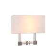 thumbnail image 1 of Elegant Lighting 1461W13PN 13 W x 12 H in. Cristal Wall Sconce - Polished Nickel, 1 of 7
