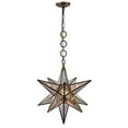 thumbnail image 1 of Elegant Lighting 1703D18DAB Pendants Dark Antique Brass Metal and Glass Orion, 1 of 7