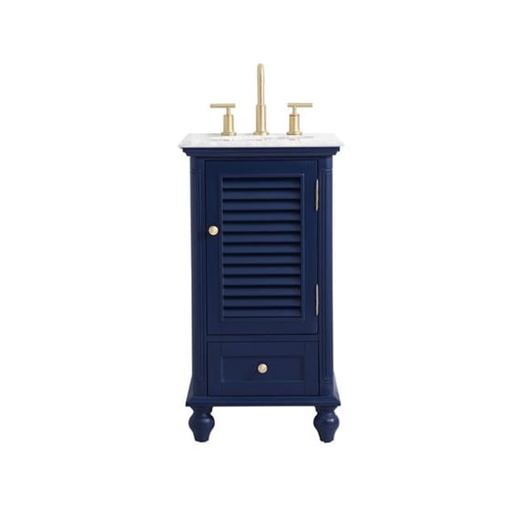 Elegant Lighting 19 in. Single Bathroom Vanity, Blue