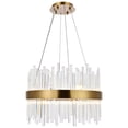 thumbnail image 1 of Elegant Lighting Dallas 14 light Gold Chandelier Clear Royal Cut Crystal, 1 of 8