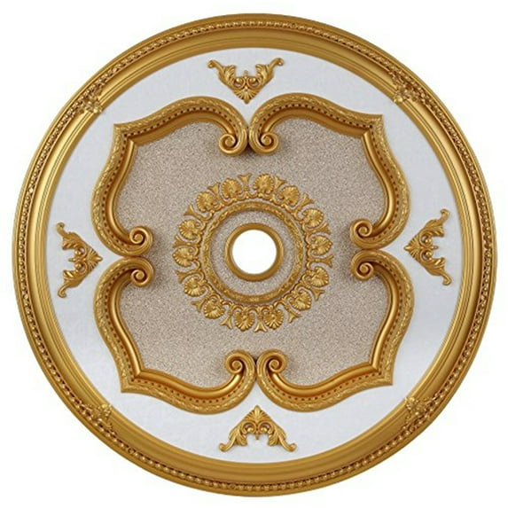 Elegant Lighting 43" Medallion Ceiling Canopy in Gold