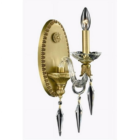 Elegant Lighting 5801W5FG-EC 5 W x 16 H in. Grande Collection - French Gold Finish, Elegant Cut