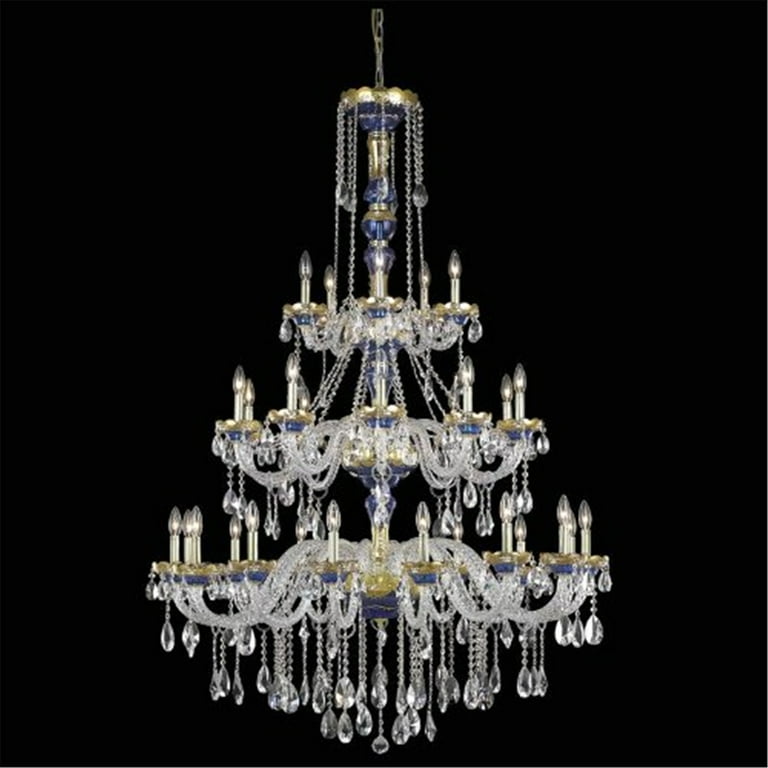 Elegant Lighting 7810G45BE-SS 45 Dia. x 62 H in. Alexandria 
