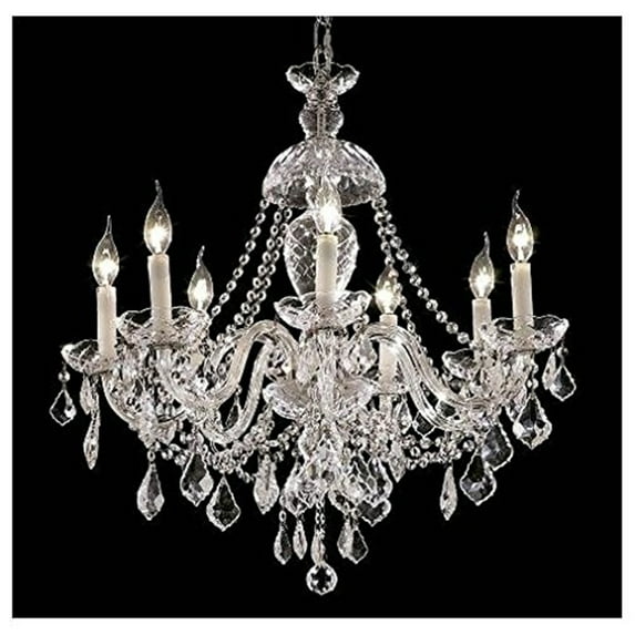 Elegant Lighting Alexandria 26" 7 Light Spectra Crystal Chandelier