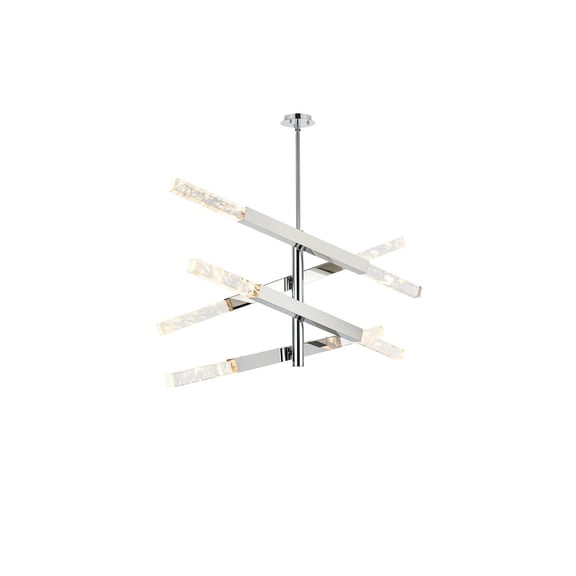 Elegant Lighting Ari 4-Bar Pendant In Chrome
