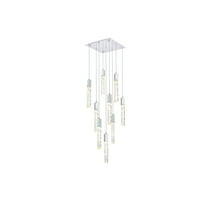 Elegant Lighting Aurora 20 inch Pendant in Chrome