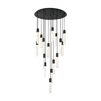 Elegant Lighting Aurora 36 inch Chandelier in Black