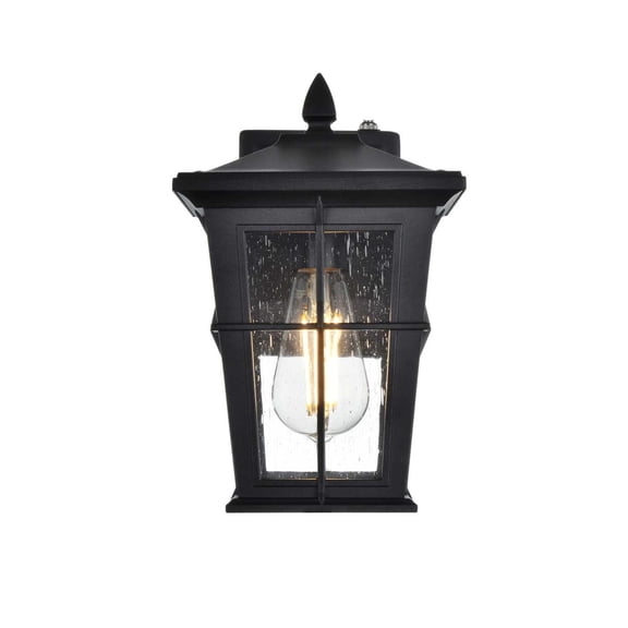 Elegant Lighting Bodine 7" Outdoor Pendant In Black