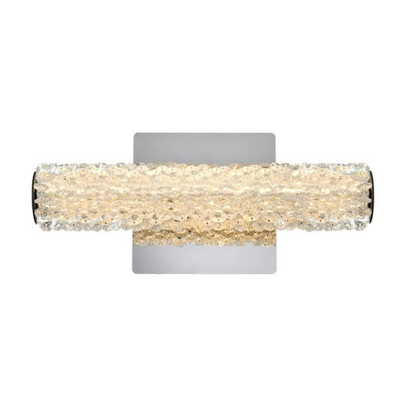 Elegant Lighting Bowen 12 inch Adjustable LED Wall Sconce in Chrome