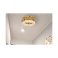 thumbnail image 1 of Elegant Lighting Bowen 18" 1-Light Metal Adjustable LED Flush Mount in Chrome, 1 of 10