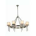 thumbnail image 1 of Elegant Lighting Bradford 45" 8 Light Chandelier in Vintage Nickel, 1 of 1