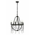 thumbnail image 1 of Elegant Lighting Brinley Collection Chandelier D21 H24.5 Lt:6 Dark Bronze Finish, 1 of 5