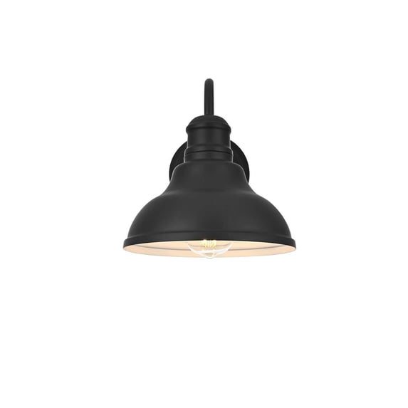 Elegant Lighting Callen 9" Outdoor Wall Sconce in Black