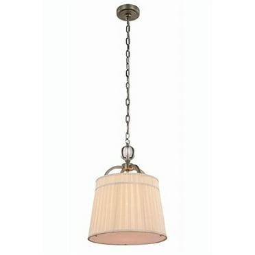 Elegant Lighting Cara 15" Pendant Lamp in Vintage Nickel