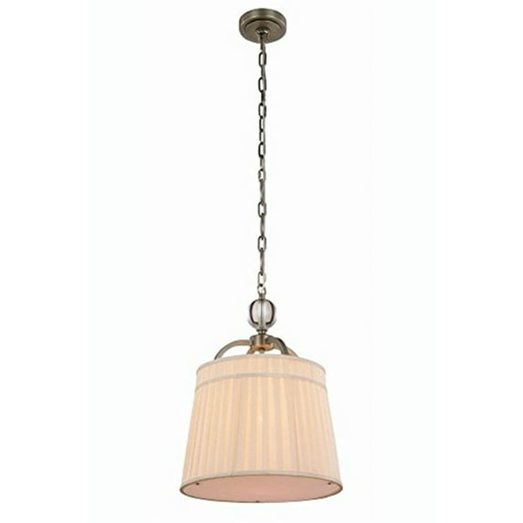 Elegant Lighting Cara 15" Pendant Lamp in Vintage Nickel