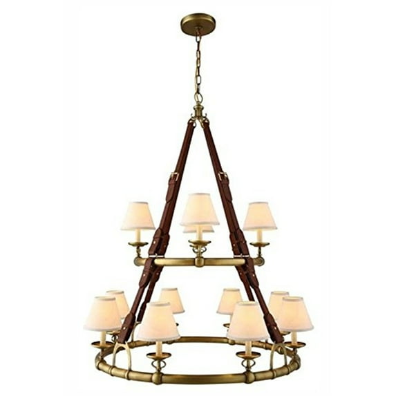 Elegant Lighting Cascade 37" 12 Light Chandelier