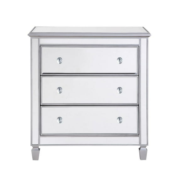 Elegant Lighting Chamberlan 3 Drawer Mirrored Chest