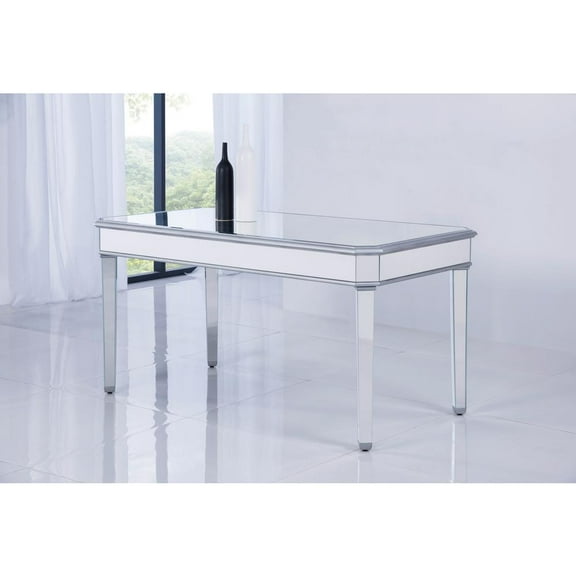 Elegant Lighting Chamberlan Mirrored Dining Table