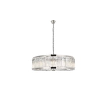 Elegant Lighting Chelsea 44" 10 Light Royal Crystal Pendant Lamp