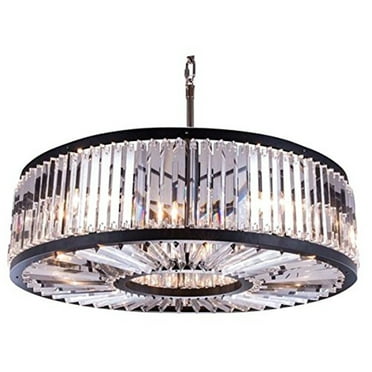 Elegant Lighting Chelsea 44" 10 Light Royal Crystal Pendant Lamp