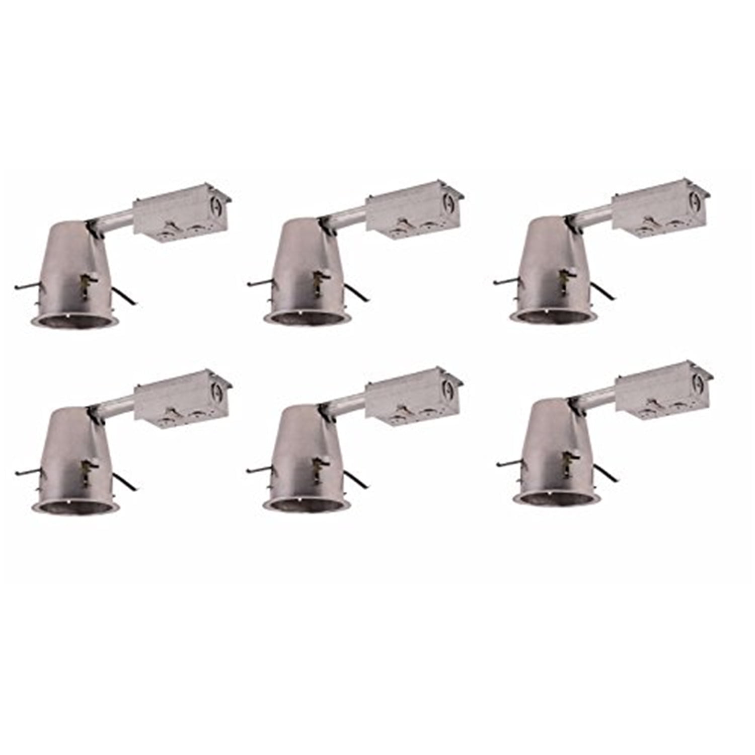 Gray Aluminum 4-Inch LED Recessed Lighting Housing Pack