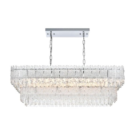 Elegant Lighting Emilia 37 inch Chandelier in Chrome
