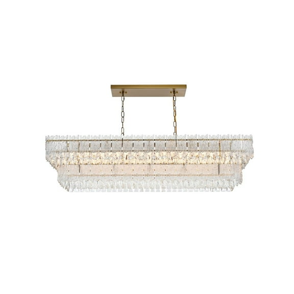 Elegant Lighting Emilia 50 inch Chandelier in Satin Gold