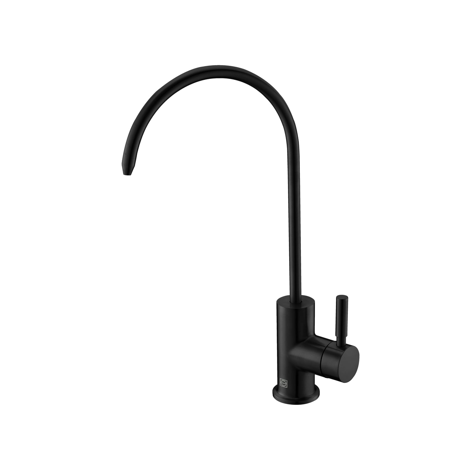 Matte Black Stainless Steel Gooseneck Kitchen Faucet