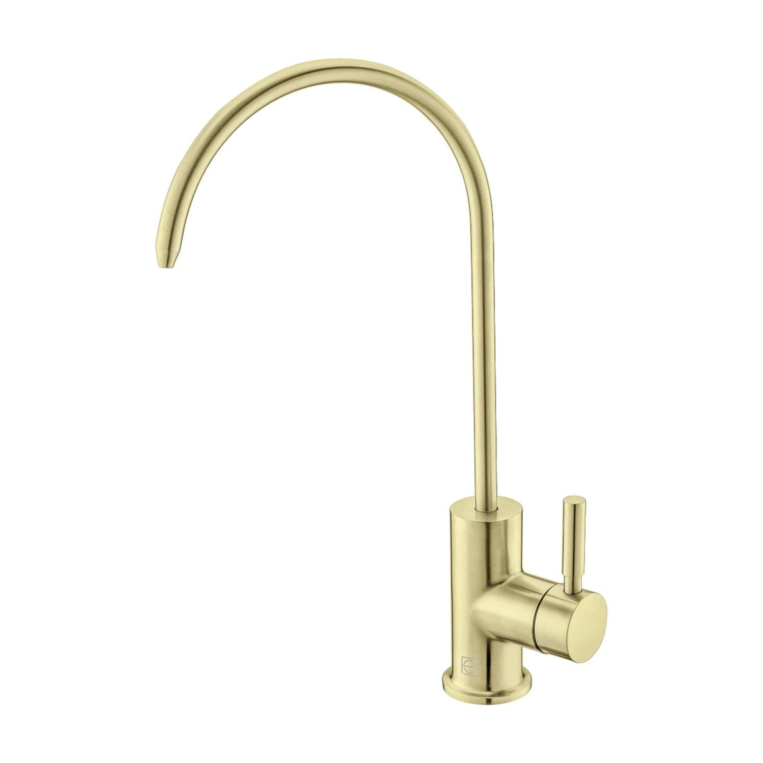 Brushed Gold Stainless Steel Gooseneck Kitchen Faucet
