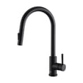 thumbnail image 1 of Elegant Kitchen & Bath FAK-306MBK Luca Single Handle Pull Down Sprayer Kitchen Faucet with Touch Sensor, Matte Black, 1 of 9