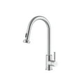 thumbnail image 1 of Elegant Lighting Sem Single Handle Pull Down Sprayer Kitchen Faucet In Brushed Nickel, 1 of 6