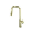 thumbnail image 1 of Elegant Lighting Noor Single Handle Pull Down Sprayer Kitchen Faucet In Brushed Gold, 1 of 6