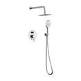 thumbnail image 1 of Elegant Kitchen & Bath FAS-9001PCH George Complete Shower Faucet System with Rough-in Valve, Chrome, 1 of 10