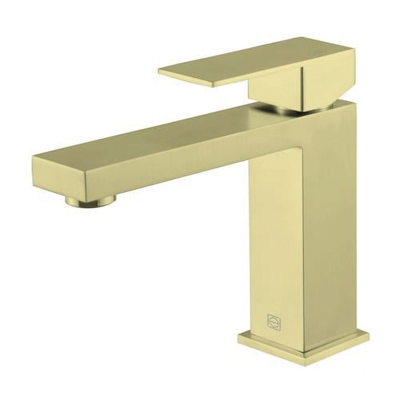 Jakob Brushed Gold Stainless Steel Single Handle Bathroom Faucet