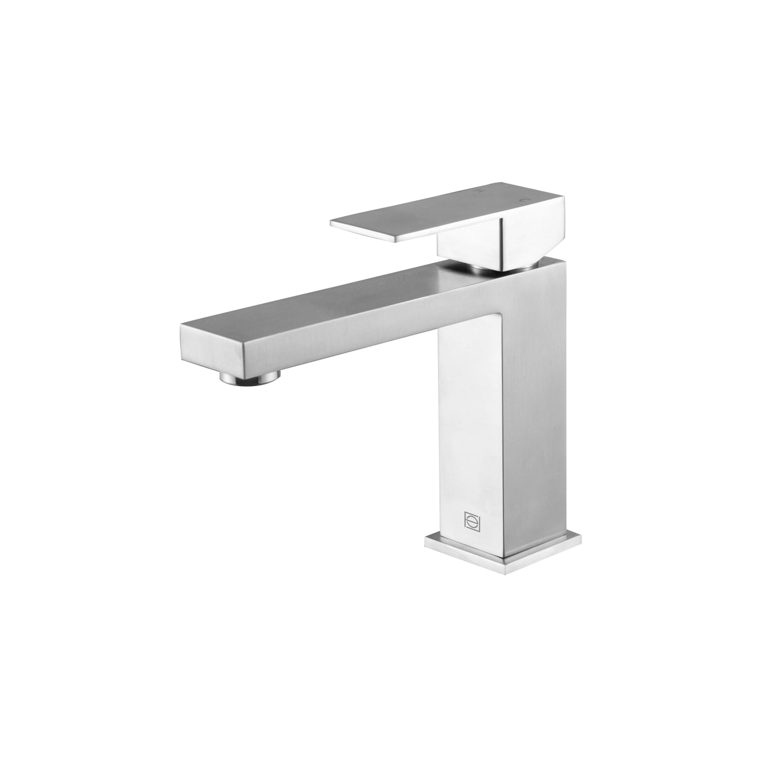 Brushed Nickel Single-Handle Bathroom Faucet with Ceramic Disc Valve