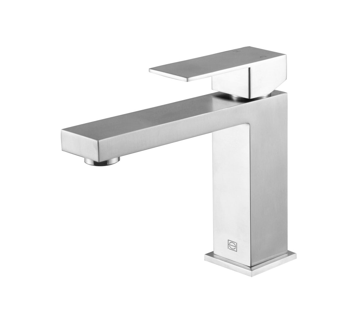 Brushed Nickel Single-Handle Bathroom Faucet with Ceramic Disc Valve