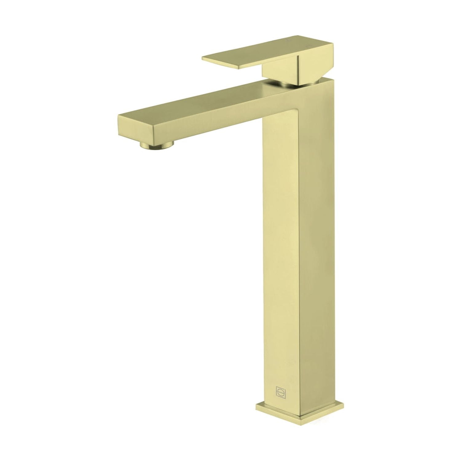 Brushed Gold Stainless Steel Single-Handle Bathroom Faucet
