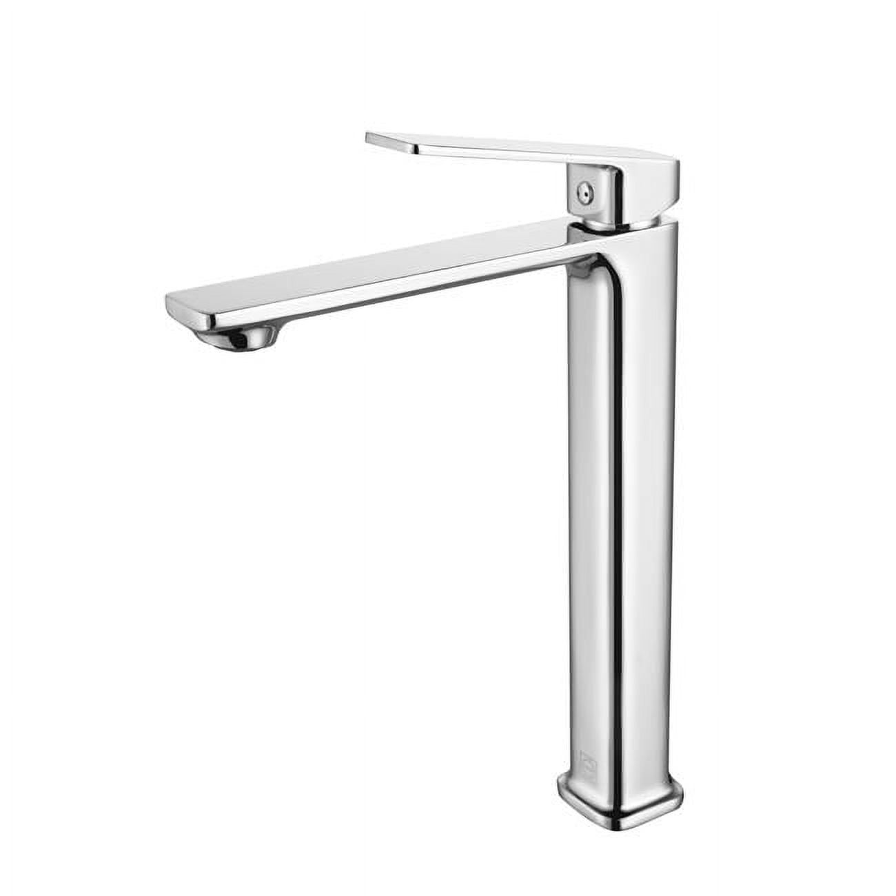 Lena Chrome Single-Handle Bathroom Faucet with Ceramic Valve