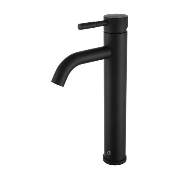 Elegant Lighting Victor Single Hole Single Handle Bathroom Faucet In Matte Black