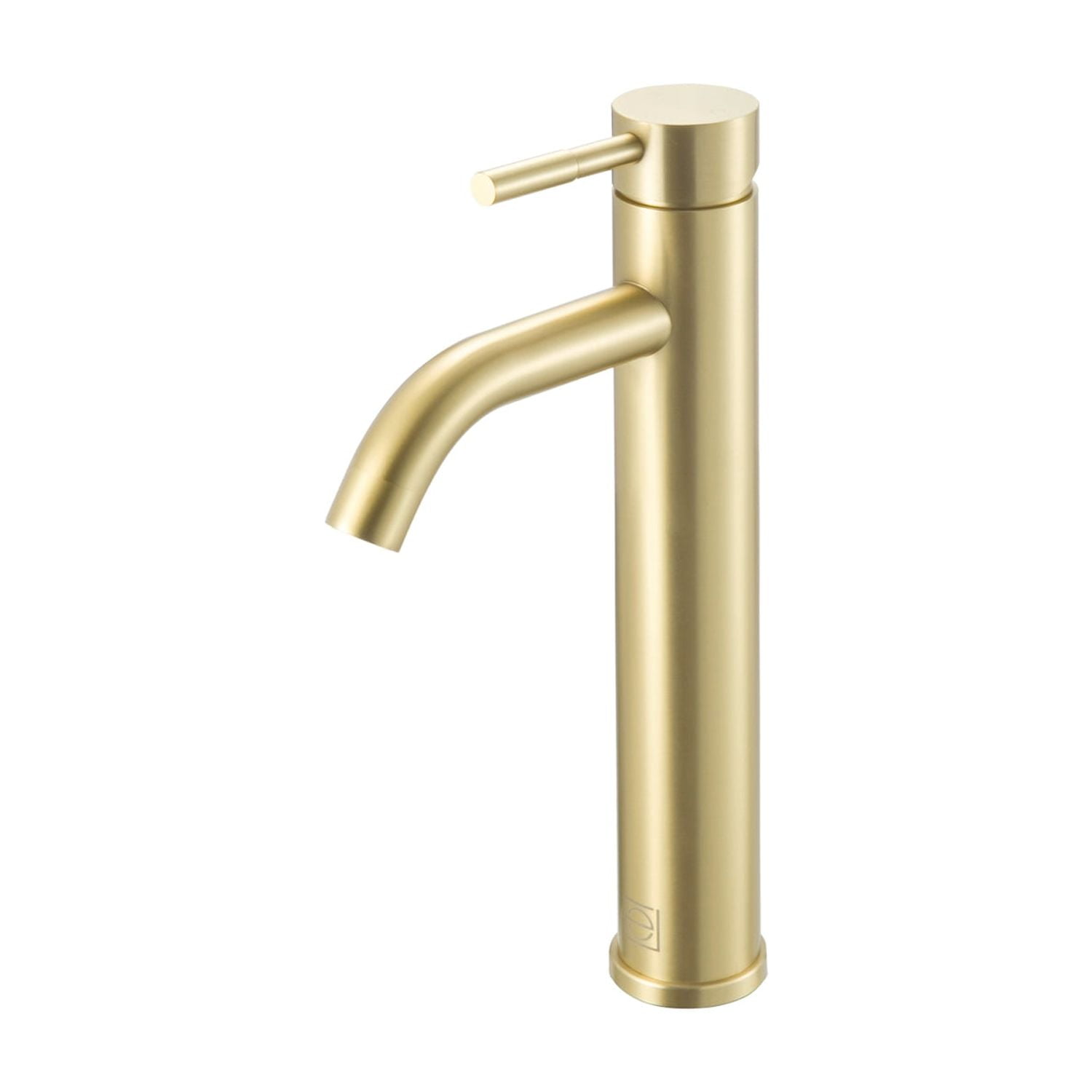 Brushed Gold Stainless Steel Single-Handle Bathroom Faucet