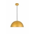 thumbnail image 1 of Forte 1 light satin gold Pendant, 1 of 6