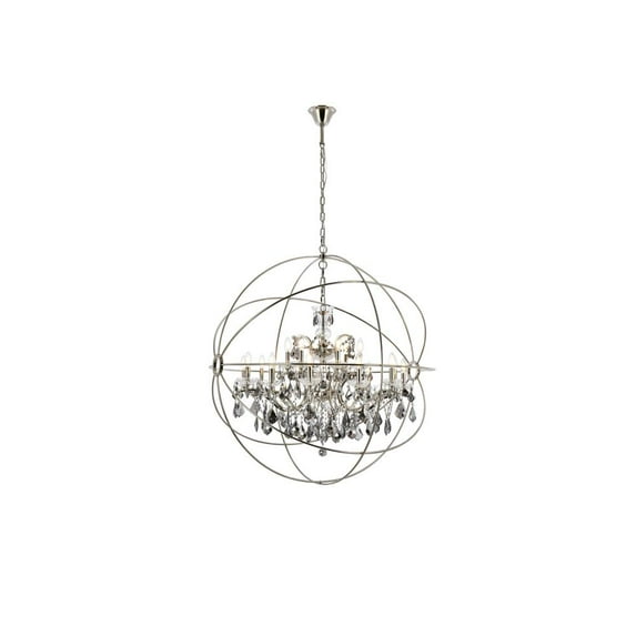 Elegant Lighting Geneva 44" 18 Light Royal Crystal Pendant Lamp