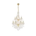 thumbnail image 1 of Elegant Lighting Value Giselle 12 light Gold Chandelier Clear Royal Cut Crystal, 1 of 9