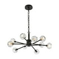 thumbnail image 1 of Elegant Lighting Graham 10 Light Pendant in Black, 1 of 9
